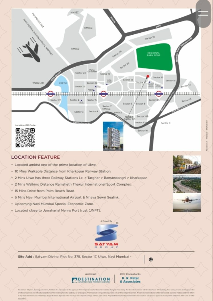 Map Location, satyam-majestic 1 Bedroom 700 Sq.Ft. Builder Floor In Ulwe Navi Mumbai 8017403