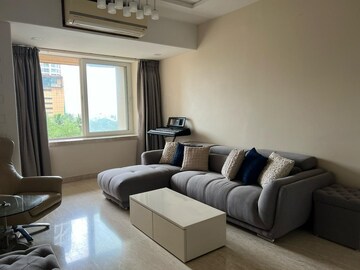Living Room in 3 BHK Apartment at Enpar Lotus 101 Worli Residences, Lower Parel – for Rent