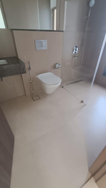 Bathroom in 3 BHK Apartment at Piramal Aranya, Byculla – for Rent