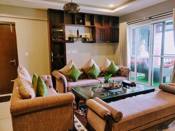 Living Room in 4 BHK Apartment at Thanisandra – for Sale