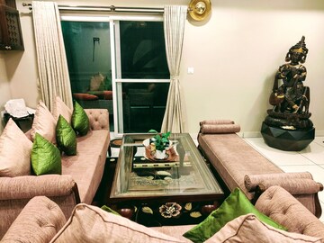 Living Room in 4 BHK Apartment at Thanisandra – for Sale