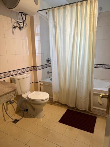 Bathroom in 3.5 BHK Apartment at DLF Westend Heights, Sector 53 – for Rent