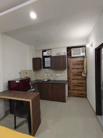 Kitchen in 1 RK Builder Floor at Ansal Sushant Lok I, Sector 43 – for Rent