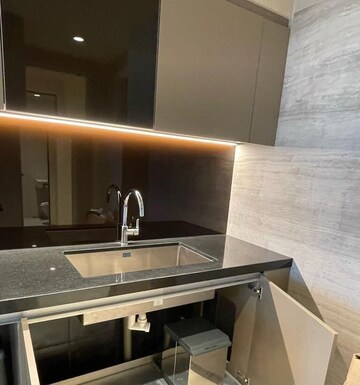 Kitchen in 3 BHK Apartment at Lodha World View, Worli – for Rent
