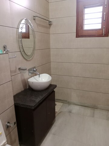 Bathroom in 1 BHK Builder Floor at Huda – for Rent