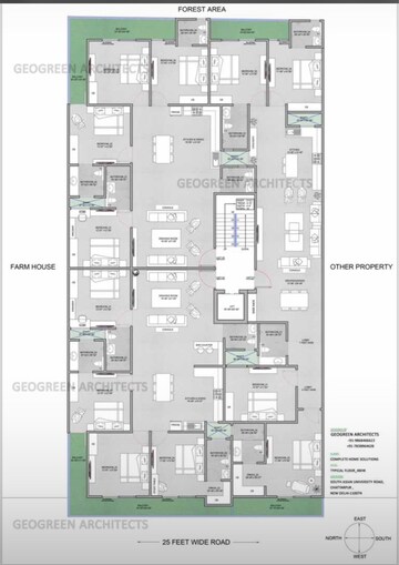 Floor Plan in 3 BHK Builder Floor at Chattarpur – for Sale