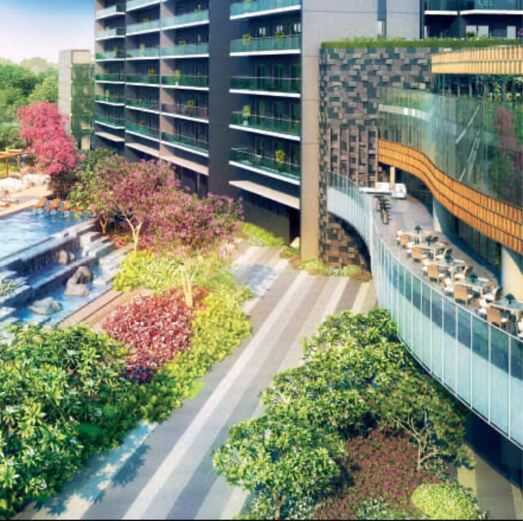 Balcony, krisumi-waterfall-residences 4 Bedroom 2899 Sq.Ft. Penthouse In Sihi Gurgaon 8020219