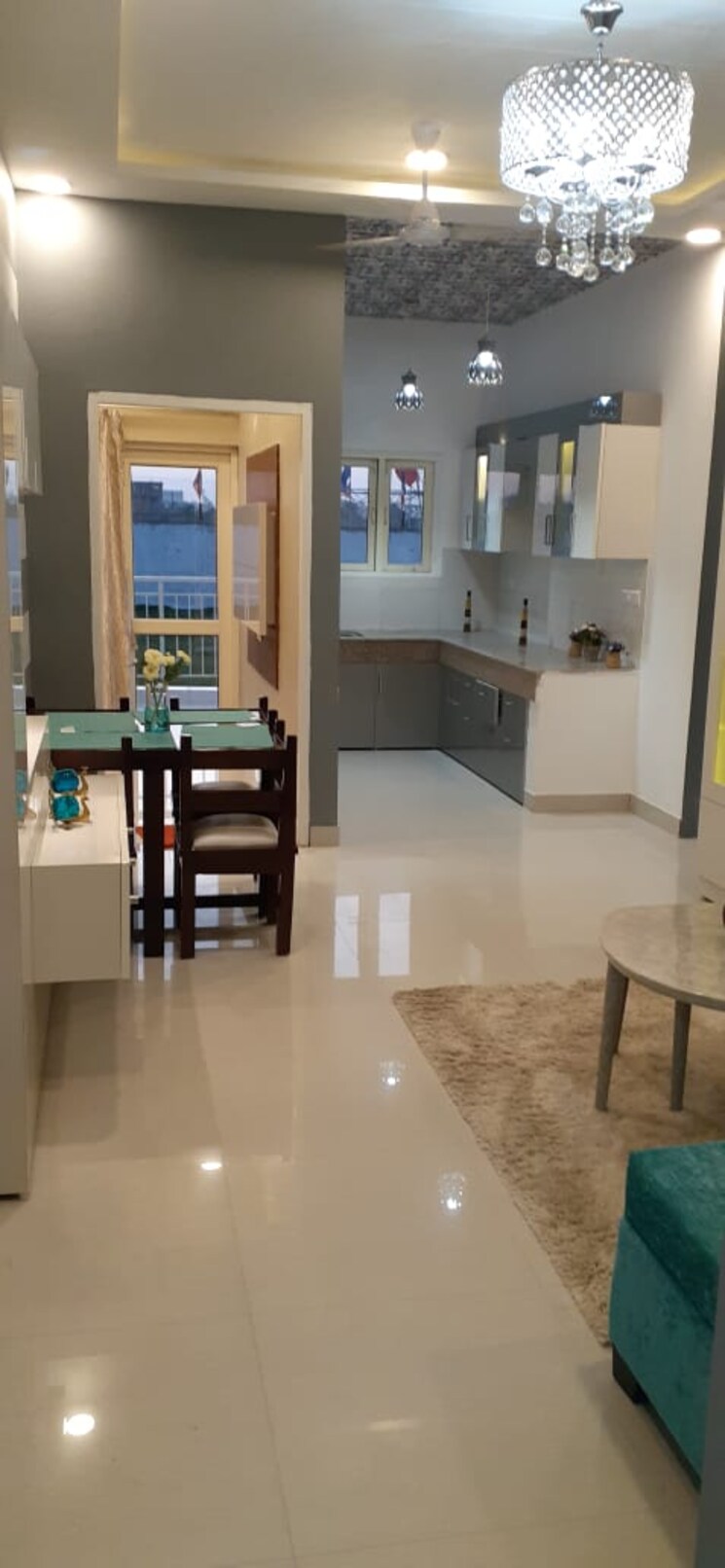 Living Room, adore-happy-homes-pride 3 Bedroom 646 Sq.Ft. Apartment In Sector 75 Faridabad 8020348