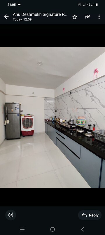 Kitchen in 3 BHK Apartment at Shree Signature Park, Wakad – for Rent