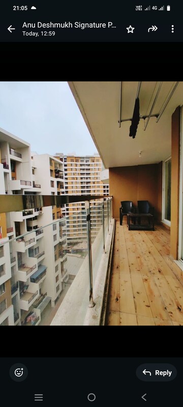 Staircase in 3 BHK Apartment at Shree Signature Park, Wakad – for Rent