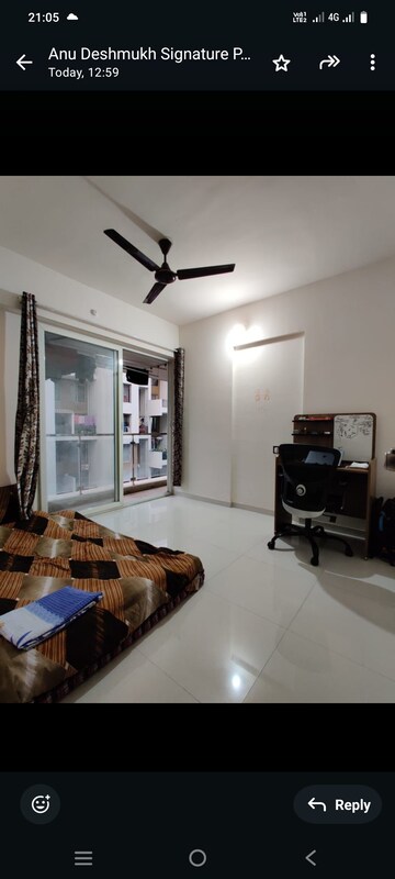 Living Room in 3 BHK Apartment at Shree Signature Park, Wakad – for Rent