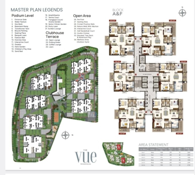 Master Plan, raghuram-the-vue-residences 3 Bedroom 2045 Sq.Ft. Apartment In Puppalaguda Hyderabad 8020781