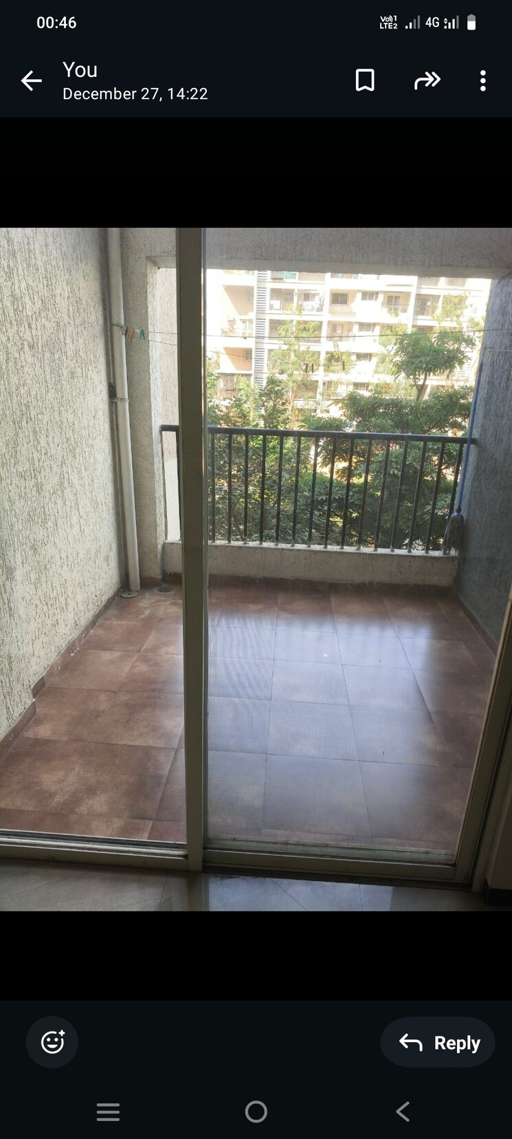 Balcony, casa-imperia 1 Bedroom 680 Sq.Ft. Apartment In Wakad Pune 8020803