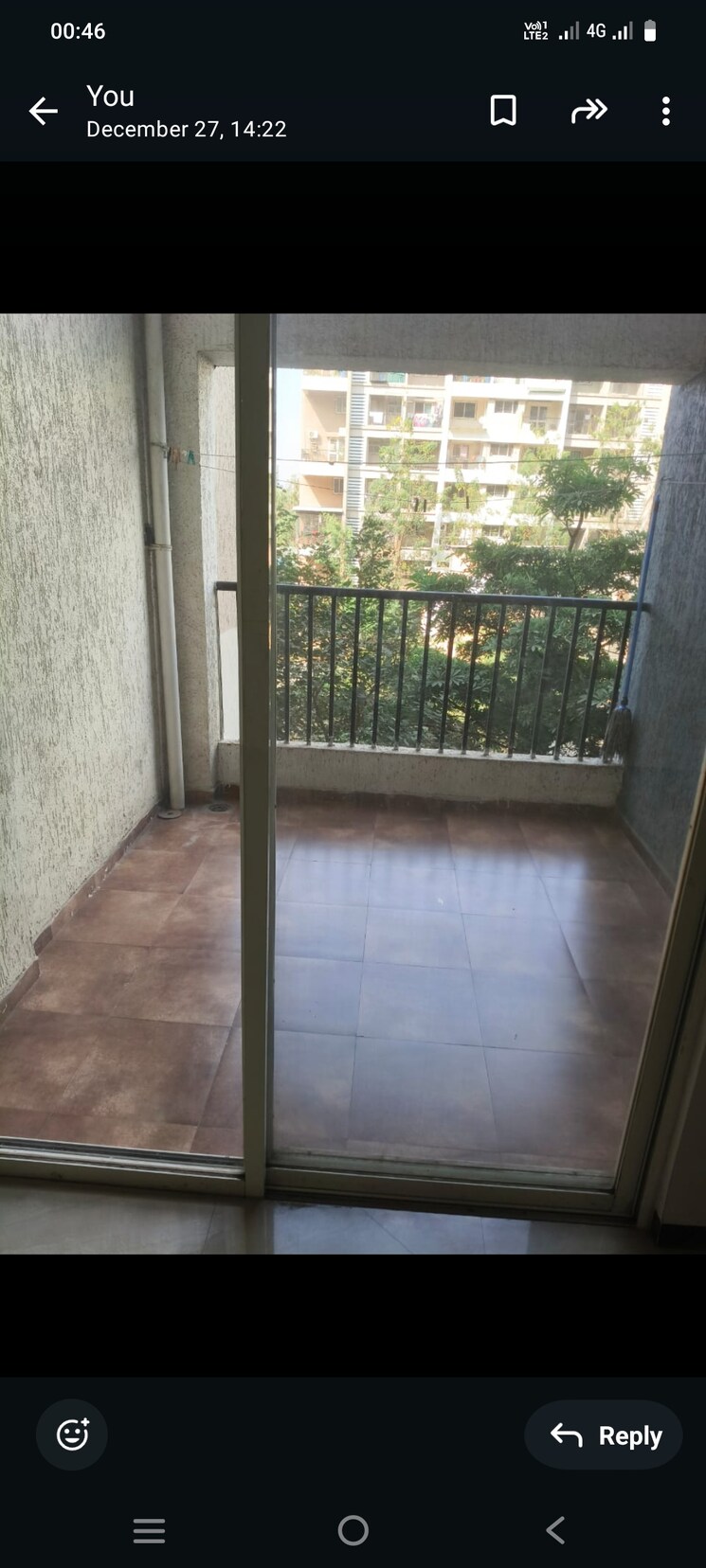 Balcony, casa-imperia 1 Bedroom 680 Sq.Ft. Apartment In Wakad Pune 8020803