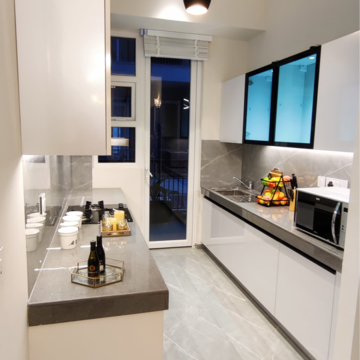 Kitchen in 3.5 BHK Builder Floor at M3M Antalya Hills, Sector 79 – for Sale