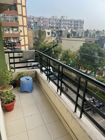 Balcony in 2 BHK Apartment at Sandwoods Spangle Heights, Dhakoli Village – for Rent