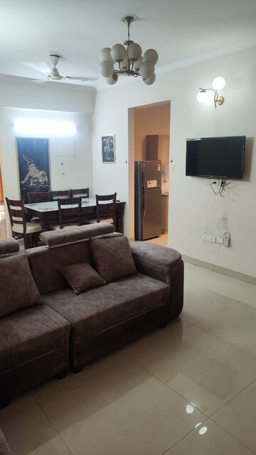 Living Room in 3 BHK Apartment at New Generation Maple Apartments, Dhakoli Village – for Rent