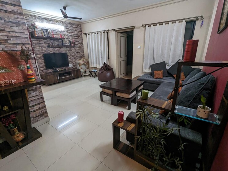 Living Room, goel-ganga-orchard 2 Bedroom 1220 Sq.Ft. Apartment In Mundhwa Pune 8021085