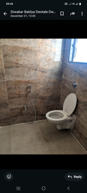Bathroom in 2 BHK Apartment at GK Dwarka Heights, Pimple Saudagar – for Rent