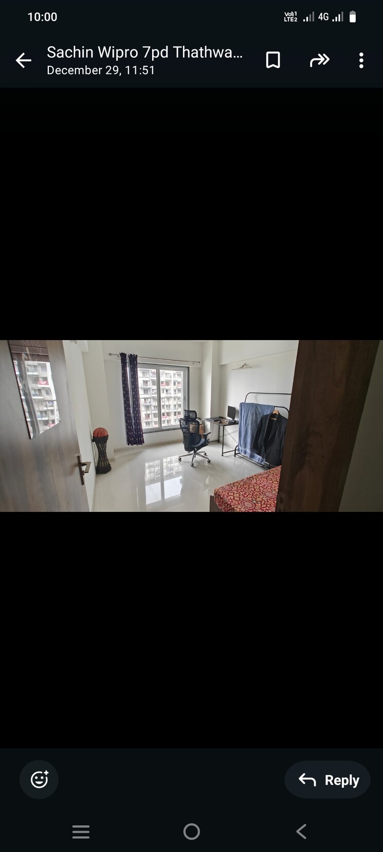 Bedroom, bhandari-7-plumeria-drive 3 Bedroom 1500 Sq.Ft. Apartment In Tathawade Pune 8021159