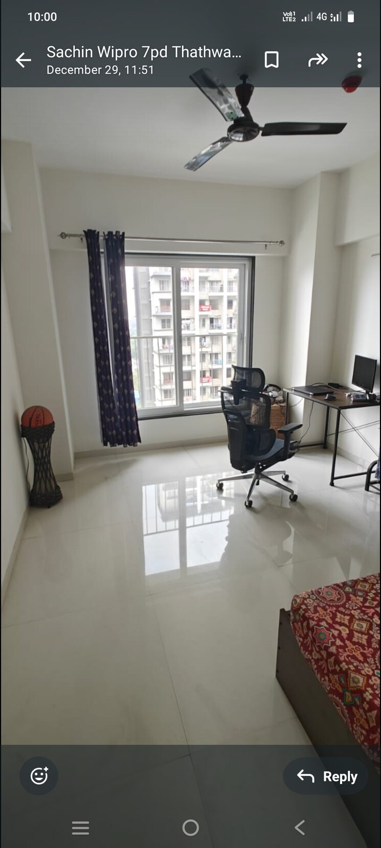 Living Room, bhandari-7-plumeria-drive 3 Bedroom 1500 Sq.Ft. Apartment In Tathawade Pune 8021159