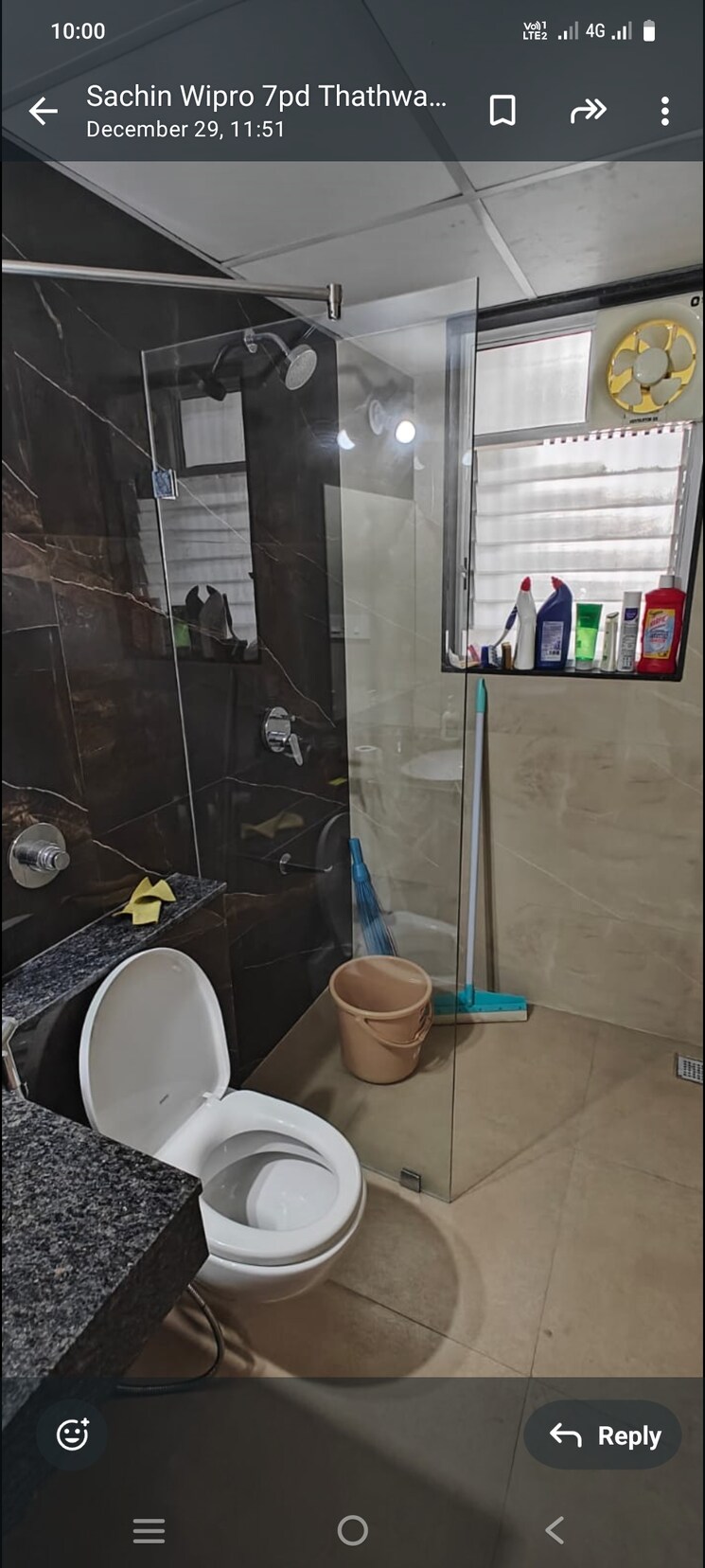 Bathroom, bhandari-7-plumeria-drive 3 Bedroom 1500 Sq.Ft. Apartment In Tathawade Pune 8021159