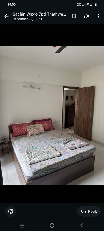 Bedroom in 3 BHK Apartment at Bhandari 7 Plumeria Drive, Tathawade – for Sale