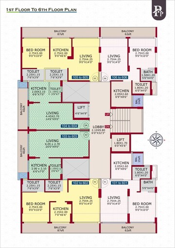 Floor Plan in 1 BHK Apartment at Kharghar – for Sale