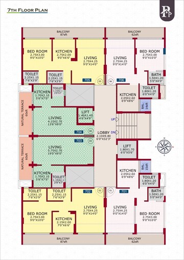 Floor Plan in 1 BHK Apartment at Kharghar – for Sale