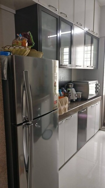 Kitchen in 1 BHK Apartment at One Hiranandani Park, Ghodbunder Road – for Rent