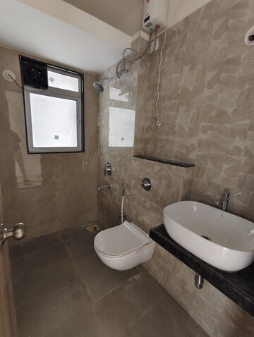 Bathroom in 2 BHK Apartment at Ashar Axis, Majiwada – for Rent