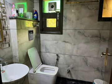 Bathroom in 3 BHK Apartment at Sector 4, Dwarka – for Rent