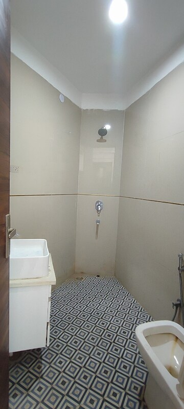 Bathroom in 2 BHK Builder Floor at Chattarpur – for Rent