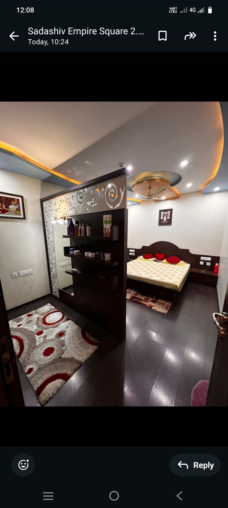 Living Room, sukhwani-empire-square 3 Bedroom 1800 Sq.Ft. Apartment In Pimpri Pune 8022044