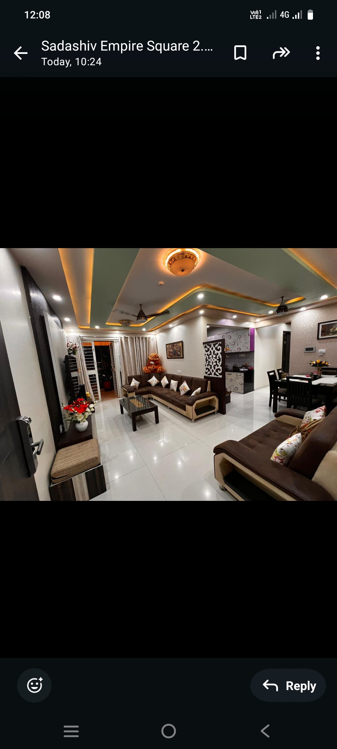 3 BHK + Pooja Room 1800 Sq.Ft. Apartment in Sukhwani  EMPIRE SQUARE
