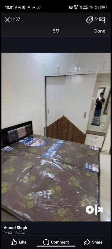 Master Bedroom in 2 BHK Apartment at Sector 82 – for Rent