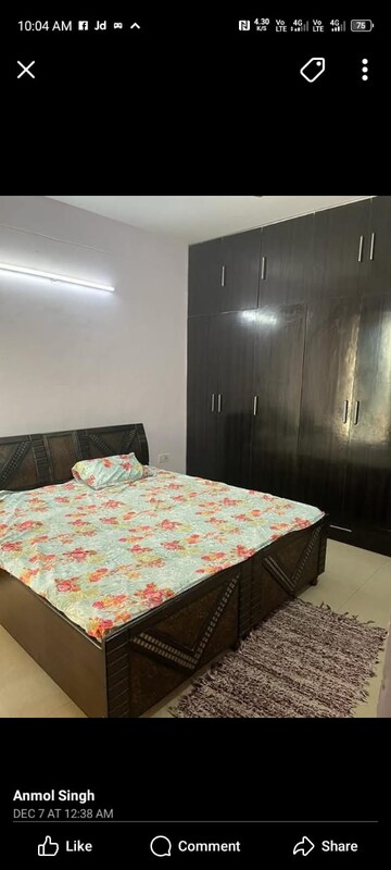 Bedroom in 3 BHK Apartment at Sector 82 – for Rent