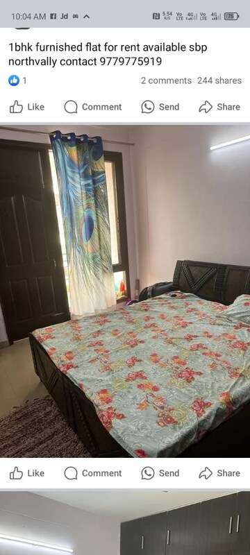 Bedroom in 3 BHK Apartment at Sector 82 – for Rent
