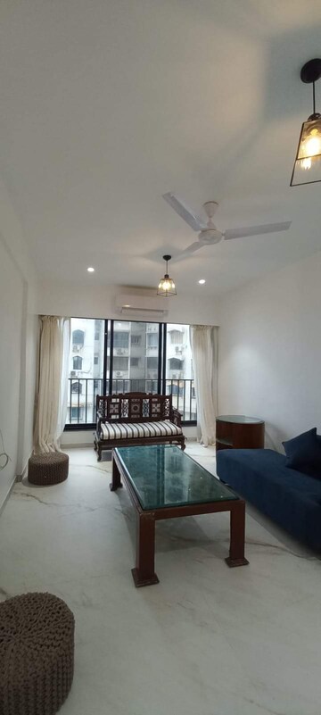 Living Room in 1 BHK Apartment at Palm Beach Apartments, Versova – for Rent
