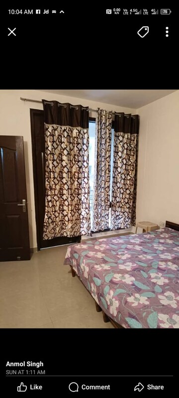Bedroom in 1 BHK Apartment at Sector 82 – for Rent