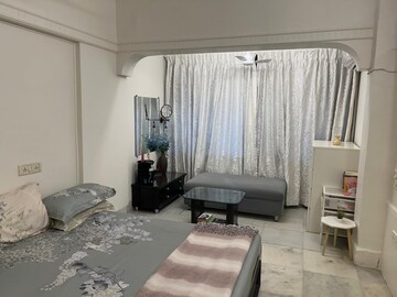 Living Room in 3 BHK Apartment at Juhu Scheme, Juhu – for Rent