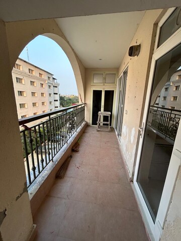 Balcony in 3 BHK Apartment at Rishita Manhattan, Gomti Nagar – for Rent