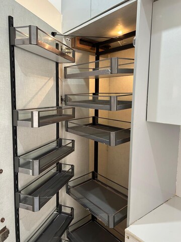Kitchen in 3 BHK Apartment at Rishita Manhattan, Gomti Nagar – for Rent
