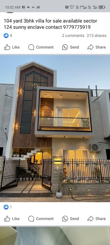 3 BHK Apartment – Exterior View View at Sector 15a - for Rent