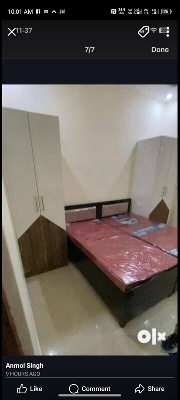 Bedroom in 2 BHK Apartment at Sector 82 – for Rent