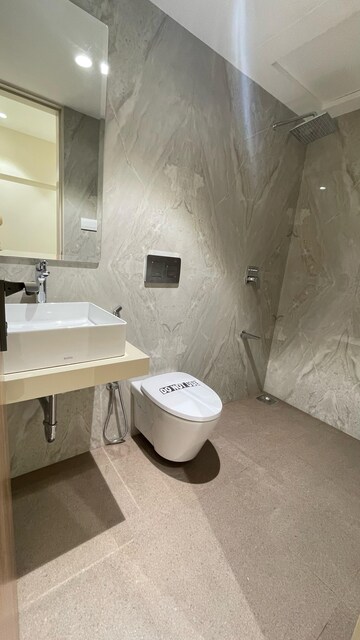 Bathroom in 4 BHK Apartment at Thakur Vishnu Shivam Tower, Kandivali East – for Rent