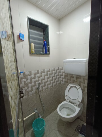 Bathroom in 1 BHK Apartment at Anjani Shiv Ganga, Goregaon West – for Rent