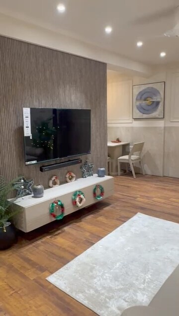 Living Room in 1 BHK Apartment at Juhu – for Rent