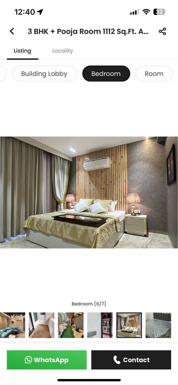 Bedroom in 3.5 BHK Apartment at Maya Green Lotus Saksham, International Airport Road – for Sale