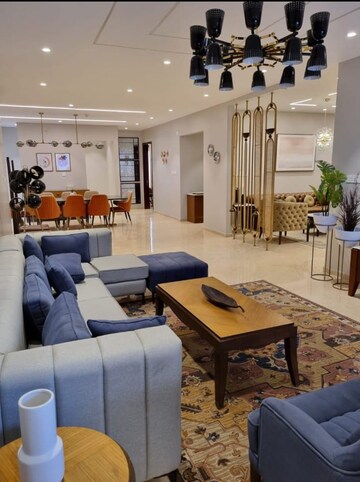 Living Room in 3 BHK Apartment at Harsha Sky High, Shaikpet – for Rent